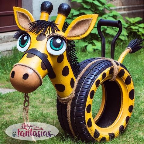 Tyre Furniture, Tire Projects, Tire Craft, Tire Furniture, Playground Toys, Kids Backyard Playground, Tire Art, Apple Activities, Diy Playground