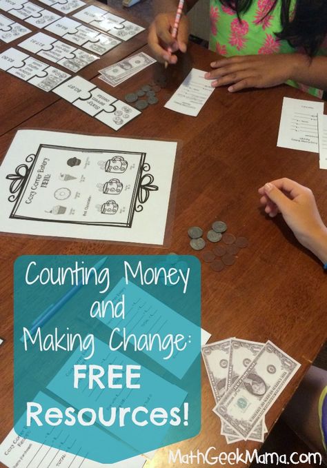 Math Summer Camp, Money Practice, Math Camp, Writing Fractions, Math Money, Free Math Resources, Teaching Money, Making Change, Money Activities