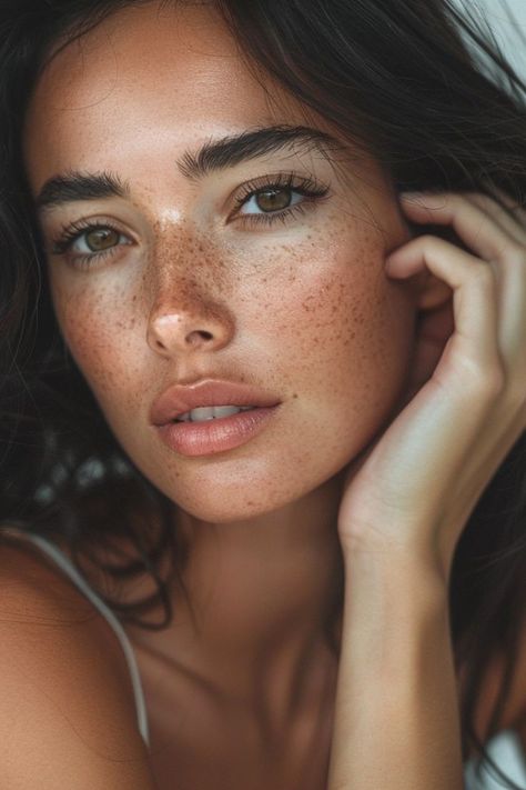 Freckled Skin, Flushed Cheeks, Barely There Makeup, Dewy Makeup Look, Chic Makeup, Inner Glow, Natural Wedding Makeup, Natural Glam, Nude Makeup