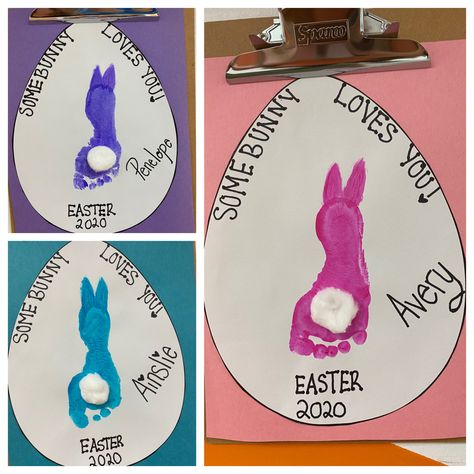 Easter Craft Activities For Toddlers, Easter Week Toddler Activities, Cute Easter Crafts For Preschoolers, Easter Bunny Arts And Crafts, Easter Crafts For Babies Easy, Easter Art Ideas For Preschoolers, Fun Easter Crafts For Toddlers, Easy Easter Art For Preschool, Easter Artwork For Infants