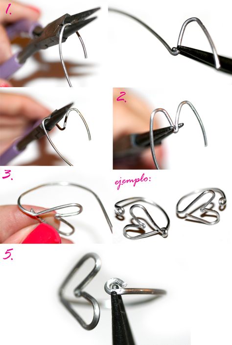 DIY Ring 2yk Jewelry, Paperclip Crafts, Wire Jewelery, Diy Ring, Diy Jewelry Projects, Wire Jewelry Designs, Diy Wire Jewelry, Diy Rings, Handmade Wire Jewelry