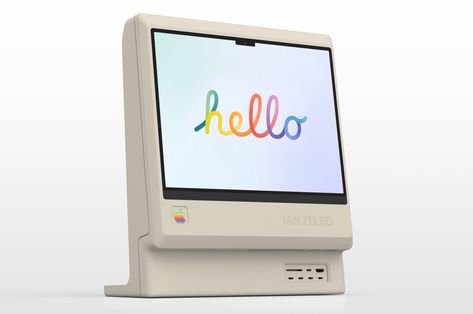 Retro Macintosh concept is the perfect fusion of nostalgia and modern Apple design Rainbow Apple Logo, Prop Modeling, Current Design Trends, Computer History, Retro Gadgets, Latest Smartphones, High Tech Gadgets, Old Computers, Apple Design