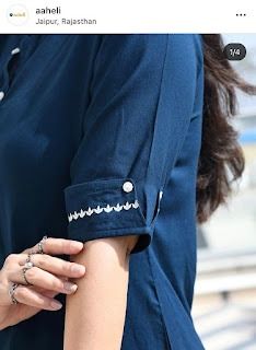 sleeves design for kurti,sleeves design new,latest sleeves design Sleeves Design For Kurti, Manset Lengan, Design For Kurti, Kurti Sleeves, Silk Kurti Designs, Kurti Sleeves Design, Simple Kurta Designs, Designer Kurti Patterns, Simple Kurti Designs