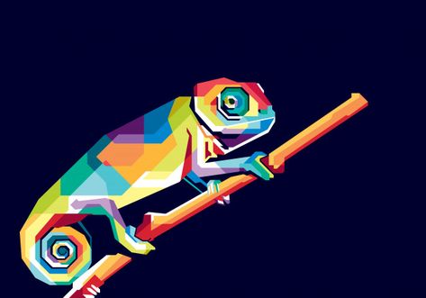 Camaleón colorido Vector Premium | Premium Vector #Freepik #vector #abstracto Lizard Illustration, Colorful Chameleon, Insect Collection, Graphic Design Infographic, Tropical Animals, Green Animals, Cute Cartoon Animals, Seamless Background, Safari Animals