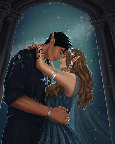 𝙰𝚛𝚝 𝚋𝚢: @cabo.art Feyre And Rhysand, Until Dawn, A Court Of Wings And Ruin, Sarah J Maas Books, My Fantasy World, A Court Of Mist And Fury, Instagram Wedding, Fictional World, Fan Art Drawing