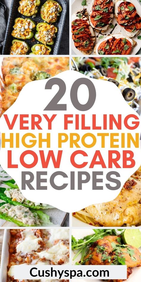 High Protein Low Carb Recipes Dinner, 1200 Calorie Diet Meal Plans, Low Carb High Protein, Breakfast Low Carb, Healthy High Protein Meals, High Protein Low Carb Recipes, Resep Diet, Makanan Diet, High Protein Low Carb