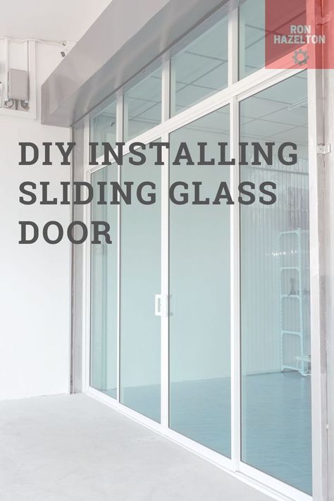 sliding glass doors Modern Sliding Glass Doors, Galvanized Roofing, Roofing Nails, Door Casing, Door Insulation, Door Steps, Exterior Trim, Diy Installation, Step Inside