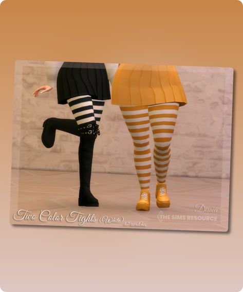 Sims 4 Two Color Tights (White) Two colors tights with main white straps and other colors Available in 47 swatches Filesize: 3 MB Recoloring Allowed: Yes – Do not include mesh Author: Dissia #sims #sims4 #sims4cc #leggings #gaming #tights Twee Sims 4 Cc, Sims 4 Tights Cc, Sims 4 Leggings Cc, Sims 4 Cc Leggings, Sims 4 Tights, Color Tights, Toddler Tights, Funky Tights, Los Sims 4 Mods