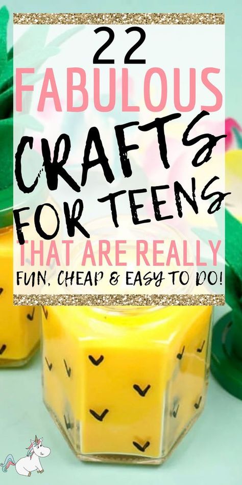 These crafts for teenagers are perfect for the teen who just wants to make some nice things for herself or her bedroom… But why not take those creative talents further and share the joy of your crafts with others by giving them as gifts or selling them online for some extra cash? Crafts For A Group, Craft Ideas For Teens, Craft Ideas With Paper, Easy Crafts For Teens, Ideas With Paper, Teen Crafts, Arts And Crafts For Teens, Diy Crafts For Teens, Teen Programs