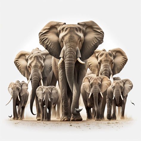 Elephant Herd Photography, Herd Of Elephants Drawing, African Elephant Photography, Elephant World, Figurative Art Painting, Elephant Sketch, Elephant Photography, Elephant Artwork, Elephant Wallpaper