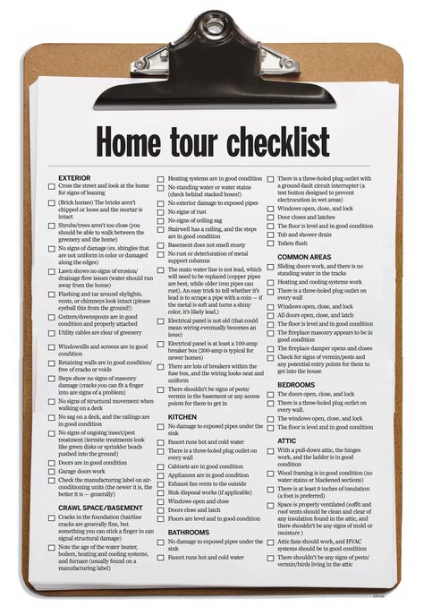 House Hunting Wish List, First Place Checklist, House Hunting Checklist, House Checklist, Buying First Home, Fall House, New Home Checklist, Inspection Checklist, Apartment Hunting