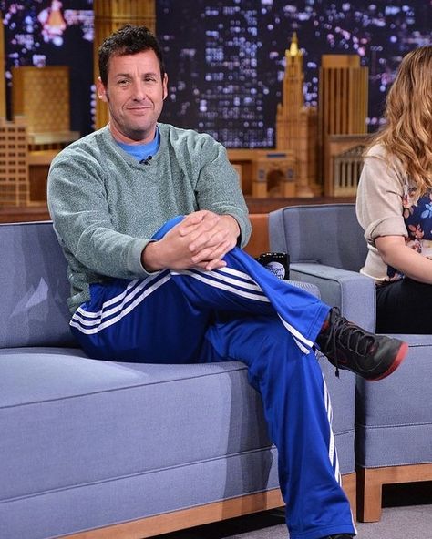 Adam Sendler’s style - mood 4 life 😂 Adam Sandler Sweatpants, Adam Slander Outfits, Adam Sandler Outfits Spirit Week, Adam Sandler Outfits, Adam Sanders, Worst Outfits, Spirit Week Outfits, Superman Shirt, Fun Songs