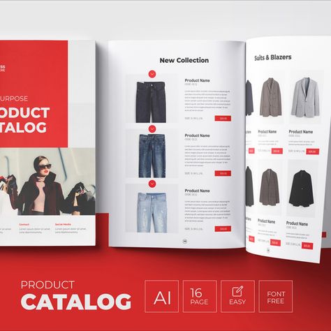 Multipurpose Product Catalog and Fashion catalog Magazine Template Catalog Fashion, Product Advertisement, Professional Brochure, Hospitality Uniform, Ad Magazine, Magazine Fashion, Clothing Catalog, Catalog Design, Fashion Catalogue