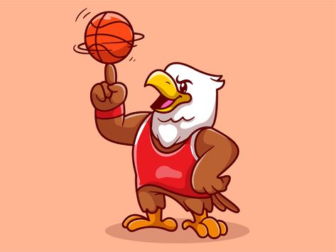 Eagle mascot🦅⚽🏀🏈🏏 on Behance Cute Eagle Drawing, Eagle Cartoon Drawing, Animal Mascot Design, Eagle Mascot Design, Cute Eagle, Birch Tree Decor Christmas, Lion Mascot Cartoon, Basketball Cartoon, Eagle Cartoon