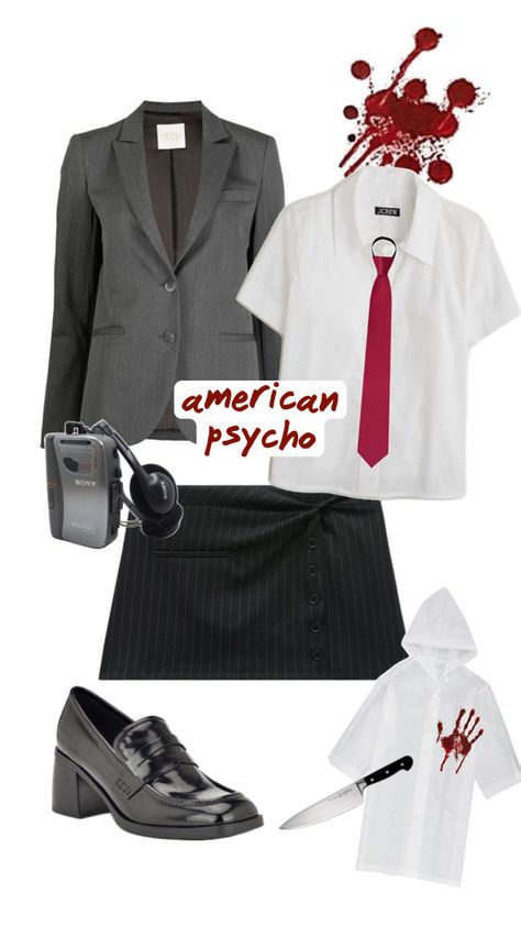 American Psycho Patrick Bateman costume inspo for women Patrick Bateman Costume, Popular Halloween Costumes, Patrick Bateman, Costume Inspo, Sweet Sixteen, Costumes For Women, Halloween Costumes, J Crew, Outfit Inspo