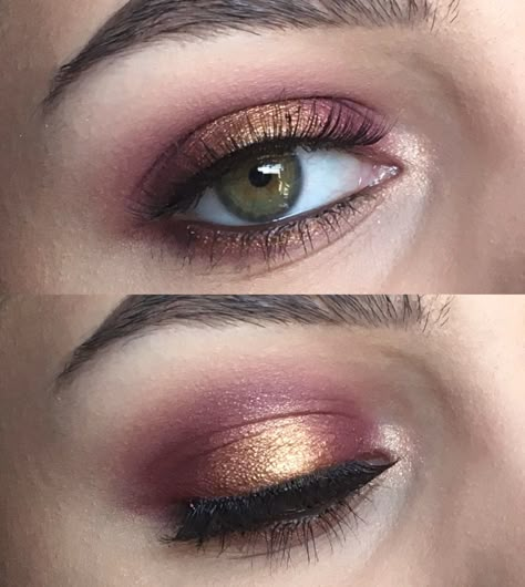 Colourpop Super Shock Shadows in Central Perk, Drift, and KathleenLights. Rose Gold Makeup Looks, Rose Gold Eye Makeup, Make Up Gold, Gold Makeup Looks, Makeup Gold, Video Makeup, Gold Eye Makeup, Rose Gold Makeup, Make Up Inspiration