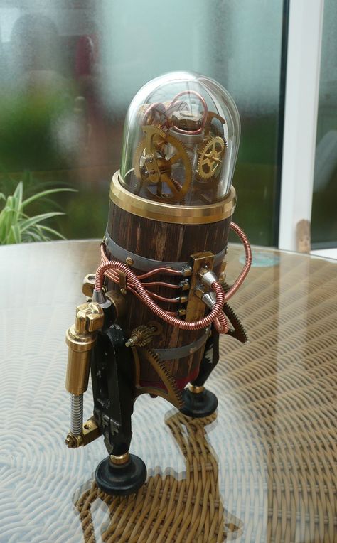 Steam Punk Robot, Steampunk Robots, Robby The Robot, Steampunk Robot, Steampunk Gadgets, Robot Sculpture, Mechanical Parts, Diesel Punk, Style Steampunk