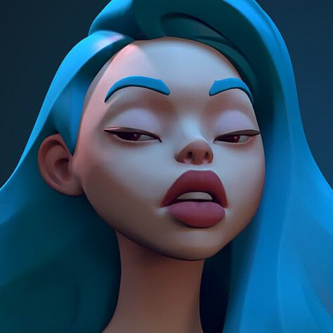 3d Art Styles, Blender Sculpt, Stylized Face, Face Modeling, Kimono Girl, 3d Karakter, Zbrush Character, 3d Artwork, Character Design Animation