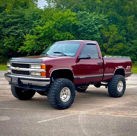 Square Body Chevy, Obs Chevy Lifted, Obs Truck, S10 Pickup, Single Cab Trucks, Customised Trucks, Chevy Trucks Silverado, Lowered Trucks, Lifted Chevy