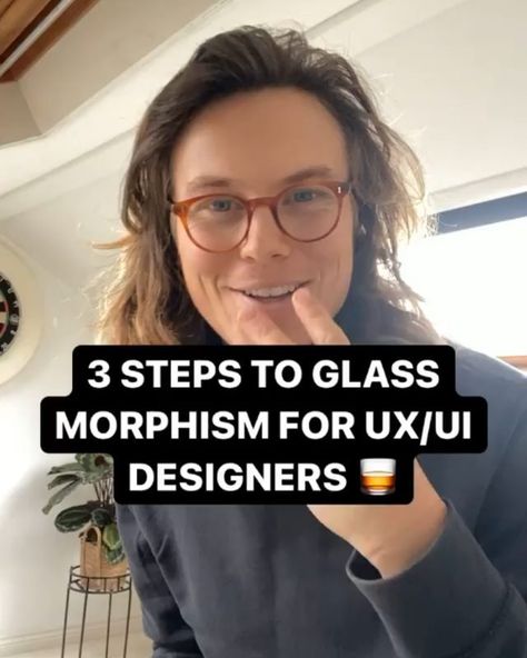 Amit yogiraj’s Instagram post: “🥃 3 steps to glassmorphism for UX/UI Designers 🔁 @zanderwhitehurst ▶️ @uxmaniac --- ⁣ ⁣ 1. 🏳 Create a white rectangle on a linear…” Web Design Glassmorphism, Glassmorphism Web Design, Glassmorphism Ui, Radial Background, Solid White Background, Ui Developer, Background Blur, Beauty App, Blur Effect