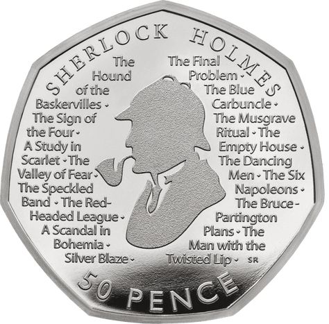 How much is the new Sherlock Holmes rare 50p worth? – Which? News Rare British Coins, New Sherlock Holmes, Rare 50p, Sherlock Holmes Book, Detective Sherlock Holmes, Famous Detectives, 50p Coin, Mint Coins, Royal Mint