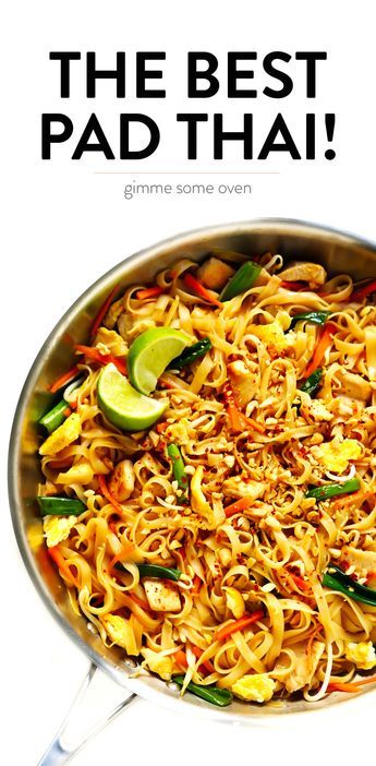 Best Pad Thai Recipe, Best Pad Thai, Cooking Ham, Healthy Dinner Recipe, Thai Recipe, Pad Thai Recipe, Dinner Side Dishes, Dinner Appetizers, Think Food