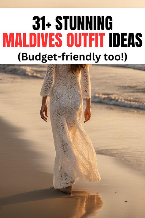 31+ Chic Maldives Outfit Ideas (+ Stunning Plus Size Looks!) Island Glam Outfit, Island Resort Outfits, Cold Beach Day Outfit Winter, Luxury Beach Outfit, Resort Dinner Outfit Night, Tropical Island Outfits, Maldives Outfit Ideas, Honeymoon Outfit Ideas, Resort Dinner Outfit