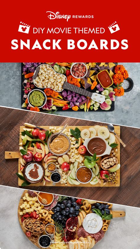 Movie Themed Food Board, Ratatouille Charcuterie Board, Disney Snack Board, Movie Snack Boards, Charcuterie Board Disney, Snow White Charcuterie Board, Disney Themed Charcuterie Board, Disney Inspired Appetizers, Snow White Movie Night Food