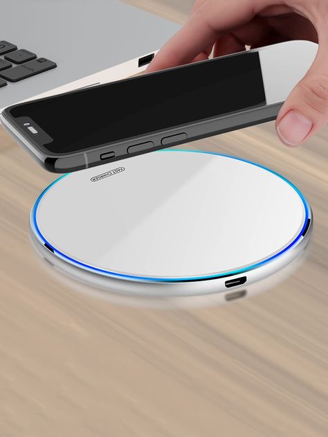 White  Collar  Aluminum Alloy Letter Wireless Charger Embellished   Cell Phones & Accessories Charger Stand, Phone Charger, Engineering Design, Wireless Charger, White Collar, Phones Accessories, Fast Charging, Percy Jackson, Charger Pad