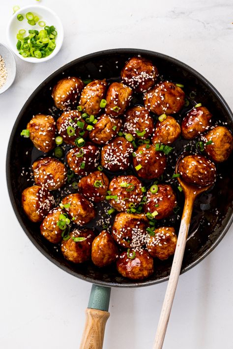 Chicken Meatballs Teriyaki, Sticky Teriyaki Meatballs, Chicken Teriyaki Meatballs Recipes, Sticky Chicken Meatballs, Amylu Chicken Teriyaki Meatballs, Chicken Meatballs Asian, Sticky Teriyaki Chicken, Chicken Teriyaki Meatballs, Pineapple Chicken Stir Fry