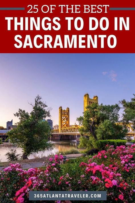 The capital city of Sacramento, California is filled with fun things to do. With museums, historical parks, landmarks, family-friendly activities, outdoor adventures, and so much more -- this is a city worth visiting. Here are 25 fun things to do in Sacramento that we know you and your crew are going to love. Sacramento Things To Do, Things To Do In Sacramento, Top Family Vacations, West Coast Travel, Activities Outdoor, California Vacation, Sacramento California, Family Friendly Activities, Usa Travel