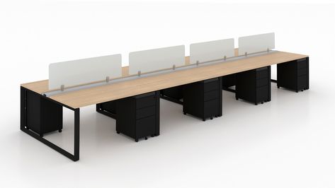 If you're working with limited space or want an open feel, benching systems are a cost effective solution. They take up less room & encourage a sense of openness promoting the free exchange of ideas. Let a member of our Sales & Design Team show you how the right benching system can transform your office space & boost productivity. Visit Office Furniture Expo today! Office Table Partition Design, Corporate Office Design, Corporate Office, Sale Design, Office Space, Office Furniture, Office Design, Bench, Furniture