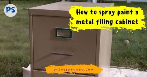 Painting the metal filing cabinet is a great idea to add the style that your office needs. But, you need to understand how to go about the job. How To Paint File Cabinet, Painting Metal File Cabinets Diy, Painting Metal File Cabinets, How To Paint A Metal Filing Cabinet, Metal Cabinet Makeover, Painting Metal Cabinets, Spray Paint Metal, Painted File Cabinets, Diy File Cabinet