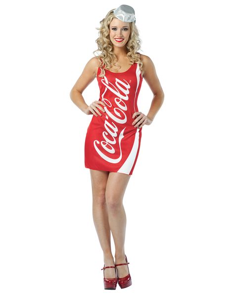 Costumes Beginning With C, Coca Cola Dress, Food Halloween Costumes, Coca Cola Poster, Coca Cola Christmas, Always Coca Cola, Coca Cola Ad, Pin Up Girl Vintage, Womens Fancy Dress