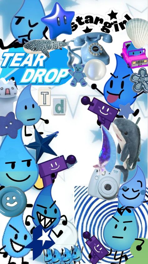 💧TEARDR0P🪼#bfdi #teardropbfdi Teardrop Bfdi Pfp, Bfdi Teardrop, Object Show Wallpaper, Bfdi Wallpaper, Teardrop Bfdi, Fun Wallpapers, Object Shows, Object Show, I Dont Have Friends