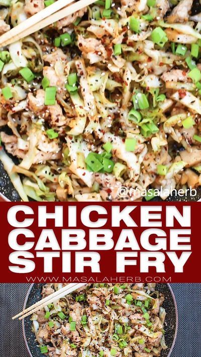 Chicken Cabbage Stir Fry, Chicken Cabbage, Easy Low Carb Meals, Cabbage Stir Fry, Easy Low Carb Recipes, Chicken And Cabbage, Low Calorie Meals, Stir Fry Recipe, Calorie Meals