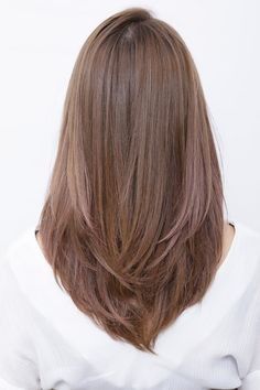 Haircut Dunner Wordend Haar, 일본 패션, Long Brown Hair, Haircuts Straight Hair, Haircuts For Medium Hair, Haircuts For Long Hair, Haircut For Thick Hair, Long Straight Hair, Medium Hair Cuts