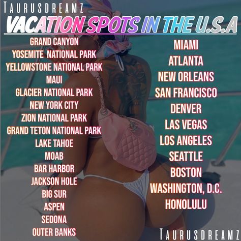 Places To Go For 20th Birthday, Nice Vacation Places, Small Vacation Ideas, Places To Go For 21st Birthday Trip, Trips To Take, Baecation Places, Non Passport Vacations, Birthday Trips Ideas, 18th Birthday Trip Ideas