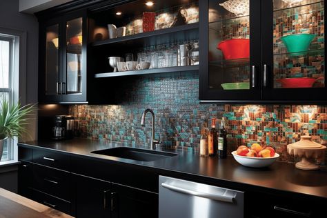 Top kitchen design ideas with dark marble countertops Dark Marble Countertops, Black Kitchen Ideas, Black Kitchen Design, Top Kitchen Designs, Modern Black Kitchen, Dark Marble, Different Interior Design Styles, Dark Kitchen, Top Kitchen