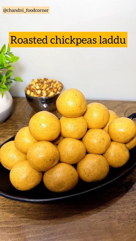 chandni_foodcorner on Instagram: Tag the "laddu" of your life🤣😂 Roasted chana laddus || sattu laddus made using suddh Desi ghee from @gavyamart Ingredients 500grams -… Sattu Laddu, Cardamom Powder, Roasted Chickpeas, The Flame, Ghee, Cashew, Powdered Sugar, Desi, Cooking Recipes