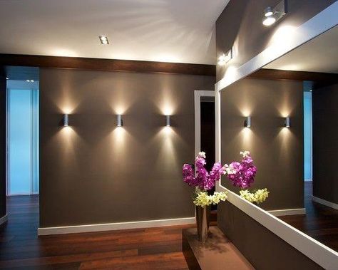 Top 60 Best Basement Lighting Ideas - Illuminated Interior Designs Vstupná Hala, Design Hall, Basement Lighting, Hall Lighting, Deco Luminaire, 아파트 인테리어, Hall Design, Interior Modern, Banquet Hall