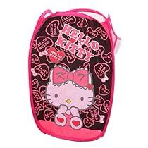 Hello Kitty Bedroom, Storing Toys, Storage Baskets With Lids, Hello Kitty House, Hello Kitty Rooms, Dirty Clothes Basket, Collapsible Storage, Collapsible Storage Bins, Household Goods