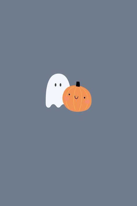 Idk why im posting this Cute Ghost And Pumpkin Wallpaper, Pumpkin Cartoon Wallpaper, Cute Halloween Pics Aesthetic, Fall Background Ghost, Pumpkin And Ghost Wallpaper, Fall And Halloween Wallpaper Iphone, Cute Halloween Iphone Backgrounds, Fall I Pad Wallpaper, Aesthetic Ipad Wallpaper Horizontal Halloween