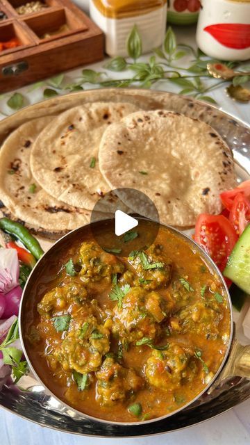 Foodklick on Instagram: "✨ Palak Besan ki Sabzi ✨

Give Treat To Your Taste Buds With Delicious Besan & Palak Ki Sabji.
While we want our food to taste delicious, we also wish for it to be nutritious. Compromising from either of the factors isn’t possible. That’s why we have bought in a recipe that is nutritious and mouth-watering at the same time. The dish’s main ingredients are spinach and besan, both known for its great nutritional values. 

Ingredients:
500 gm Spinach
1/2 teaspoons coriander seeds crushed
1/2 teaspoon Ajwain/Carom Seeds
2-3 table spoon chickpea flour
1 tsp turmeric powder
1 tsp Red chilly Powder
1 tsp Coriander Powder 
1 tsp Garam Masala Powder
to taste Salt
1 table spoon oil
1 tsp cumin seeds
Pinch asafoetida
1 teaspoon Garlic chilly paste
1 onion chopped
2 tomatoes g Carom Seeds, Garam Masala Powder, Cumin Seeds, Chickpea Flour, Turmeric Powder, Coriander Powder, Coriander Seeds, Chilli Powder, Indian Dishes