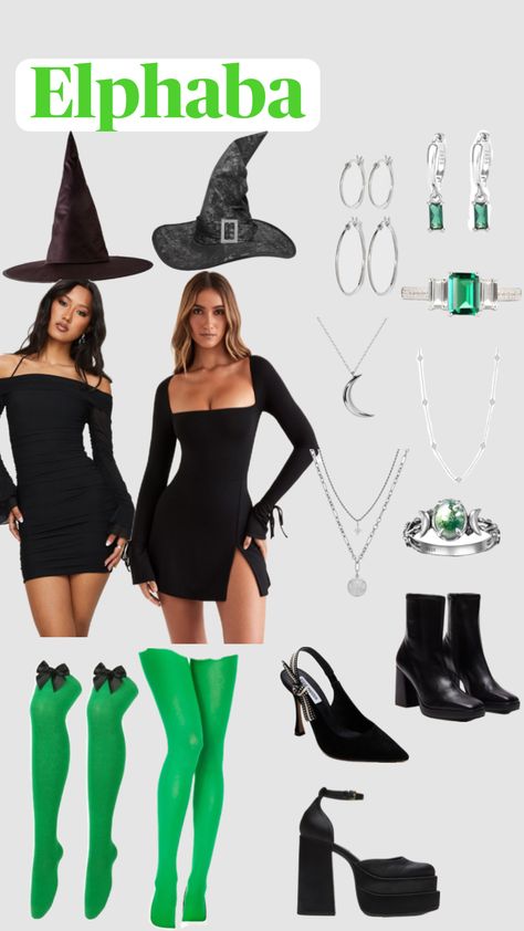 Elphaba Halloween Costume Idea | Wicked #halloween #costume #wicked #halloweencostume #elphaba Elphaba Halloween Costume, Elphaba Costume, Wicked Witch Costume, Wicked Costumes, Wicked Musical, Halloween Party Dinner, Halloween Costume Idea, Pretty Halloween Costumes, Trendy Halloween Costumes