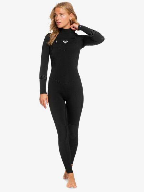 roxy, 5/4/3mm Syncro Back Zip Wetsuit, BLACK/JET BLACK (xkkk) Wet Suit, Cute Wetsuits, Roxy Wetsuit, Wetsuits For Women Surf, Female Wetsuit, Ripcurl Wetsuit, Surf Leggings, Women’s Wetsuit, Roxy Girls