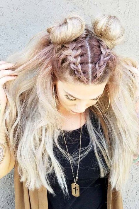 ... Read More Short Hair Tutorial, Cool Braids, Penteado Cabelo Curto, Festival Hair, Easy Braids, Braided Hairstyles Tutorials, Braided Hairstyles Easy, Easy Hairstyles For Long Hair, Hair Stuff