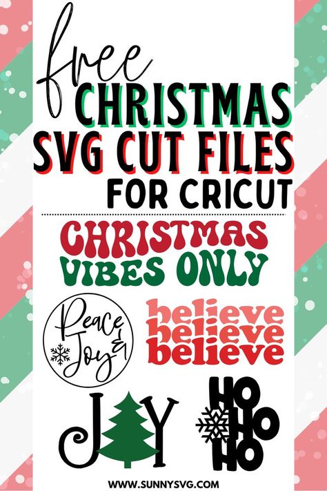 free christmas svgs Holiday Cricut Projects, Free Christmas Svgs, Christmas Svg Files Free, Christmas Fonts Free, Christmas Svgs, Cricut Svg Files Free, Cricut Christmas Ideas, Holiday Fonts, Christmas Typography