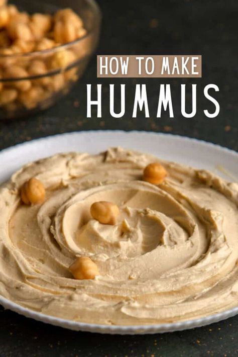 homemade hummus dip recipe Low Fat Hummus Recipe, Instant Pot Hummus, Making Hummus, Chickpea Dip, Dried Chickpeas, Homemade Dips, Make Hummus, Hummus Recipe, Yummy Dips