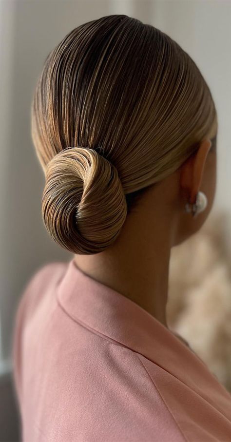 clean updo, sleek updo, sleek bridal upstyle, sleek knot bun, sleek low bun, sleek wedding updo, sleek polished upstyle, sleek simple updo Sleek Bridal Hairstyles, Low Clean Bun, Low Sleek Bun Hairstyles, Sleek Knot Bun, Sleek Bridal Updo, Sleek Wedding Updo, Sleek Bridal Hair, Clean Updo, Sleek Wedding Hair